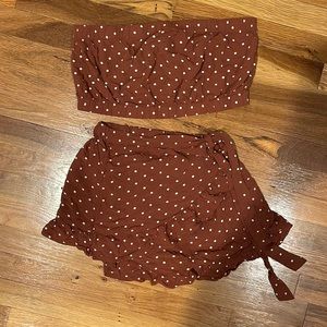 American Eagle Polka Dot Set